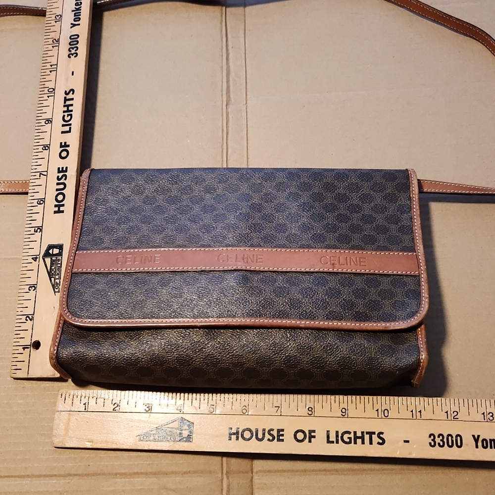 Celine Brown Bag with Tan Trim